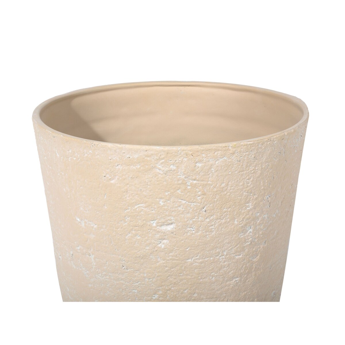 Zestaw 2 doniczek okrągła 51 x 51 x 71 cm beżowa CAMIA