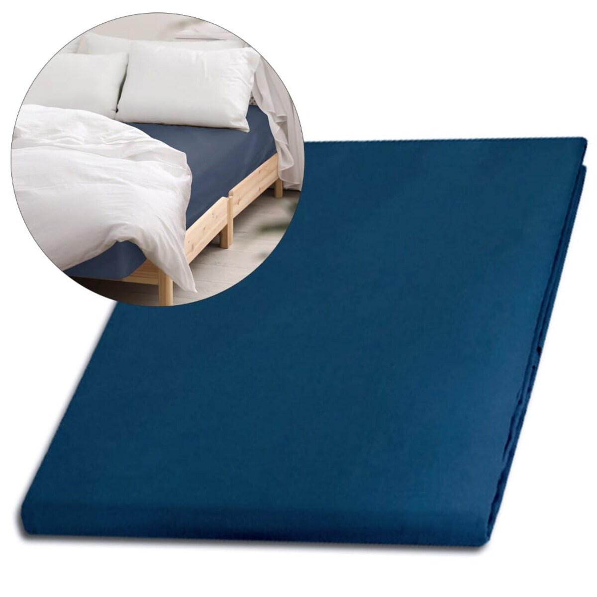 Prześcieradło satynowe bez gumki 200x220 kolor Chaber