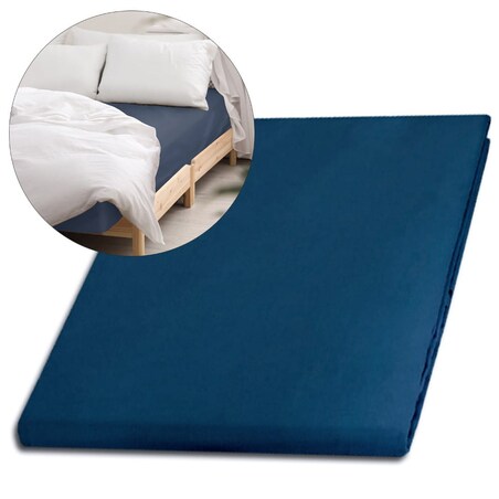 Prześcieradło satynowe bez gumki 200x220 kolor Chaber