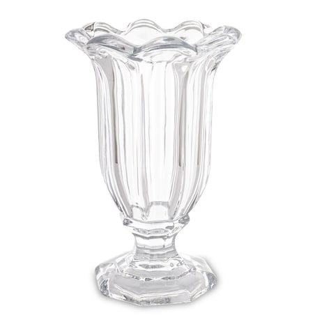 Wazon 32x20x20 cm TAZZA na nóżce transparentny