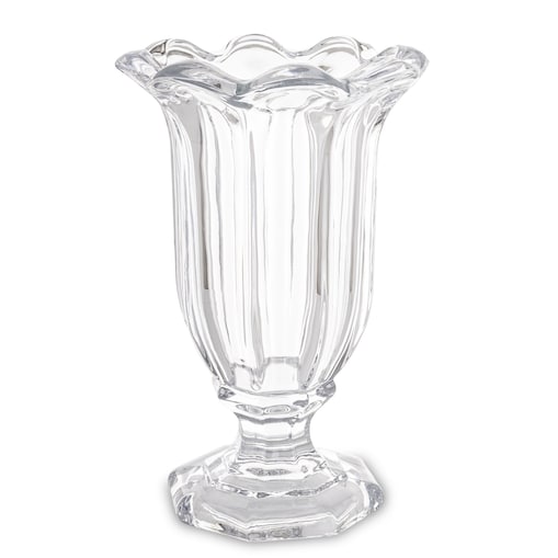 Wazon 32x20x20 cm TAZZA na nóżce transparentny