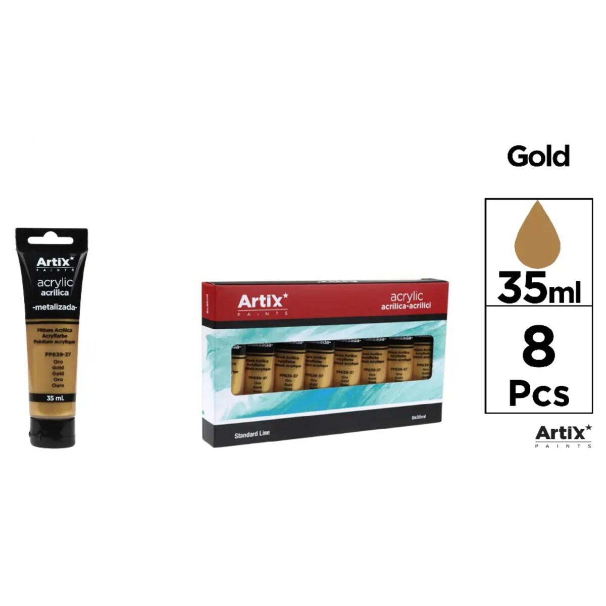 farba akrylowa gold artix pp639-37, 35ml