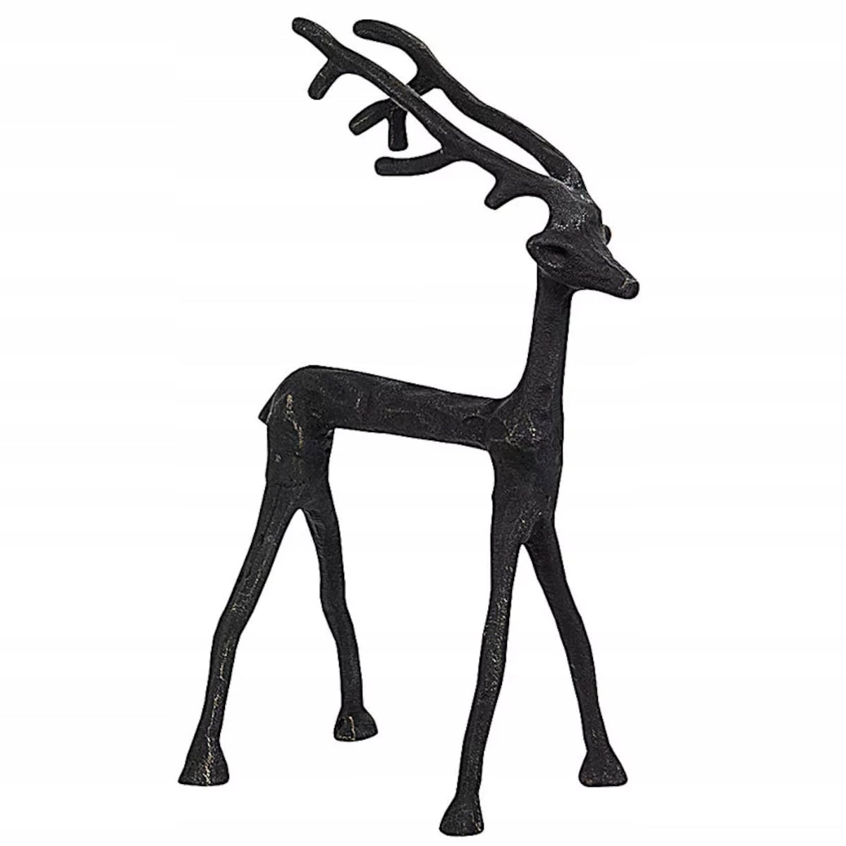 FIGURKA RENIFER JELEŃ 29cm świąteczna metalowa czarna prezent na święta