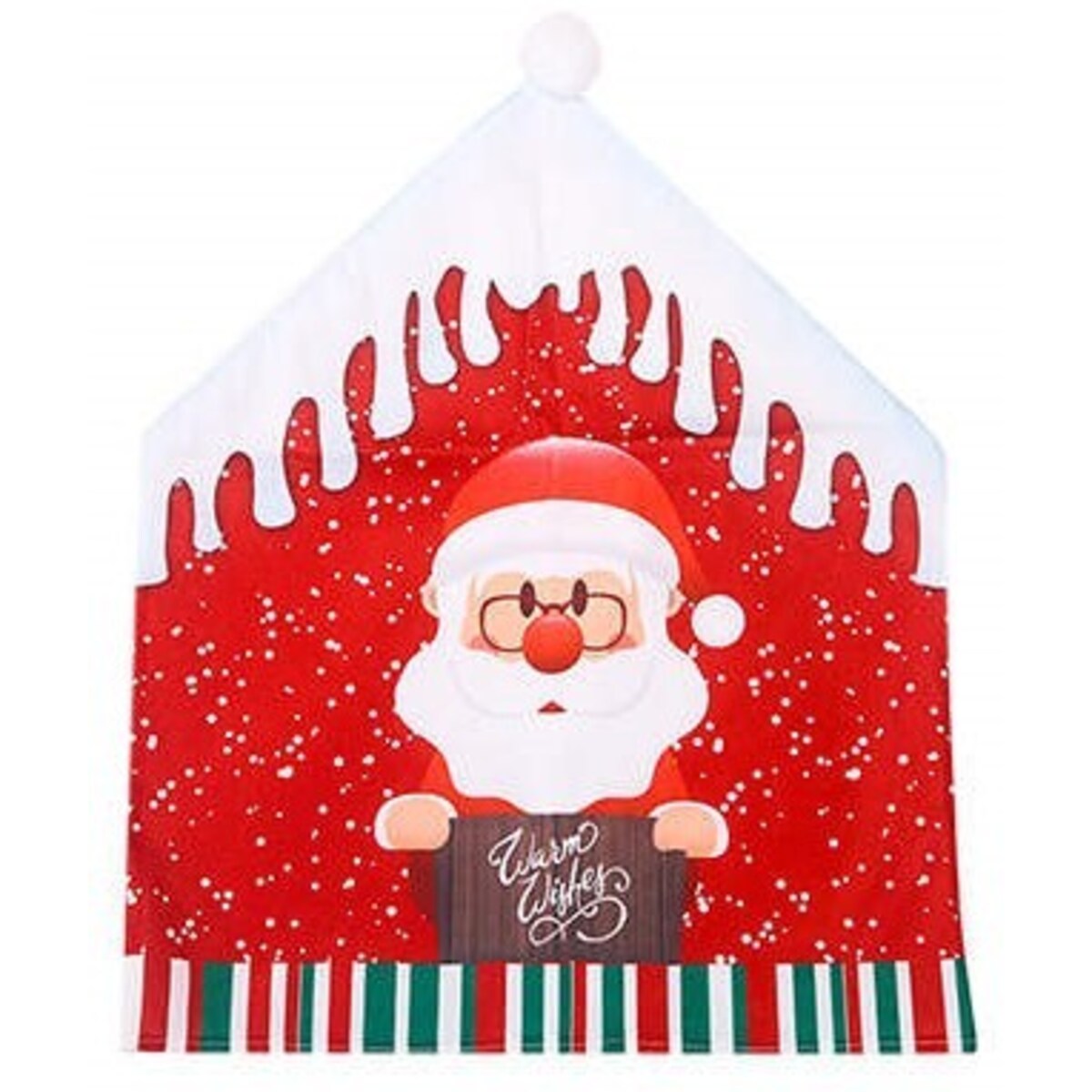 Pokrowiec Na Krzesło Ozdoba Świąteczna Mikołaj