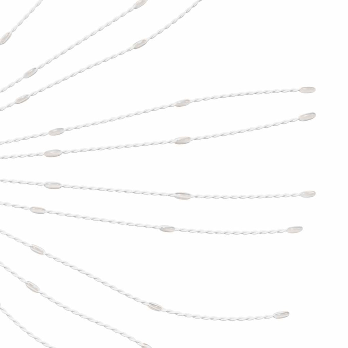 vidaXL Ozdoby świąteczne ze 140 lampkami LED, 4 szt, ciepła biel, 17cm