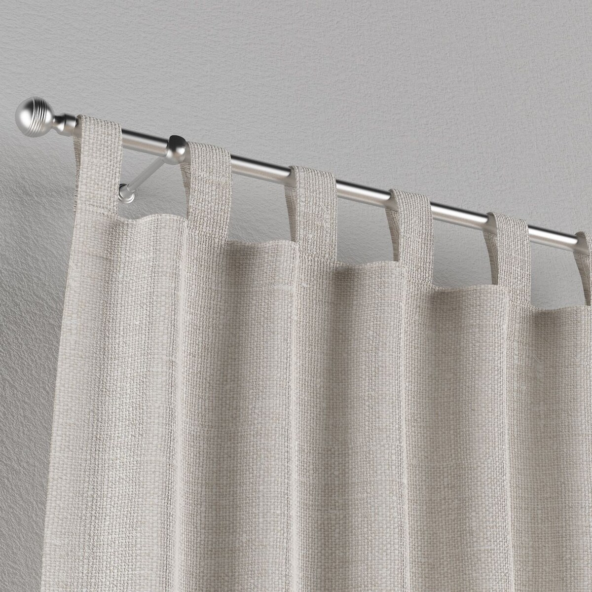 Zasłona na szelkach 1 szt. 130x245 śmietankowy biały