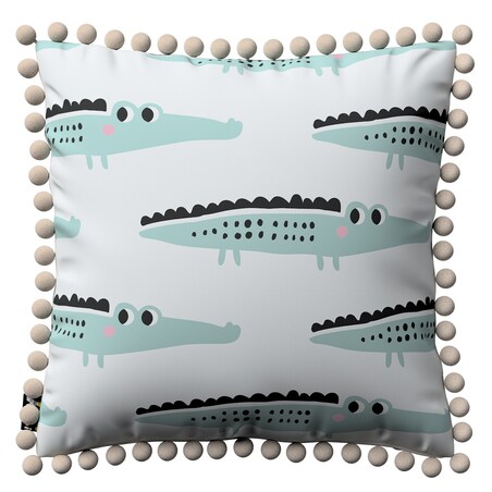 Poszewka Daisy 45x45 ecru-zielony