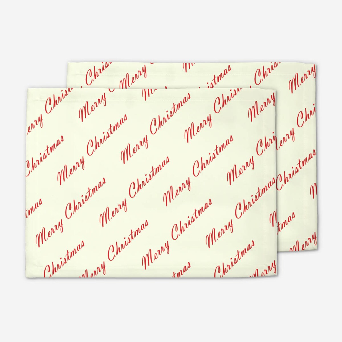 Podkładki świąteczne - Merry Christmas - napis (2 szt.)