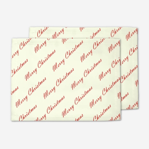 Podkładki świąteczne - Merry Christmas - napis (2 szt.)