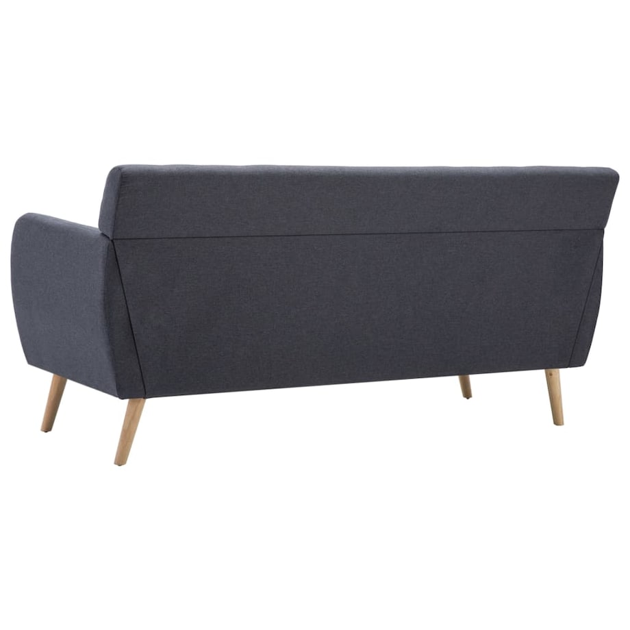 vidaXL 3-osobowa sofa tapicerowana tkaniną, 172x70x82 cm, ciemnoszara