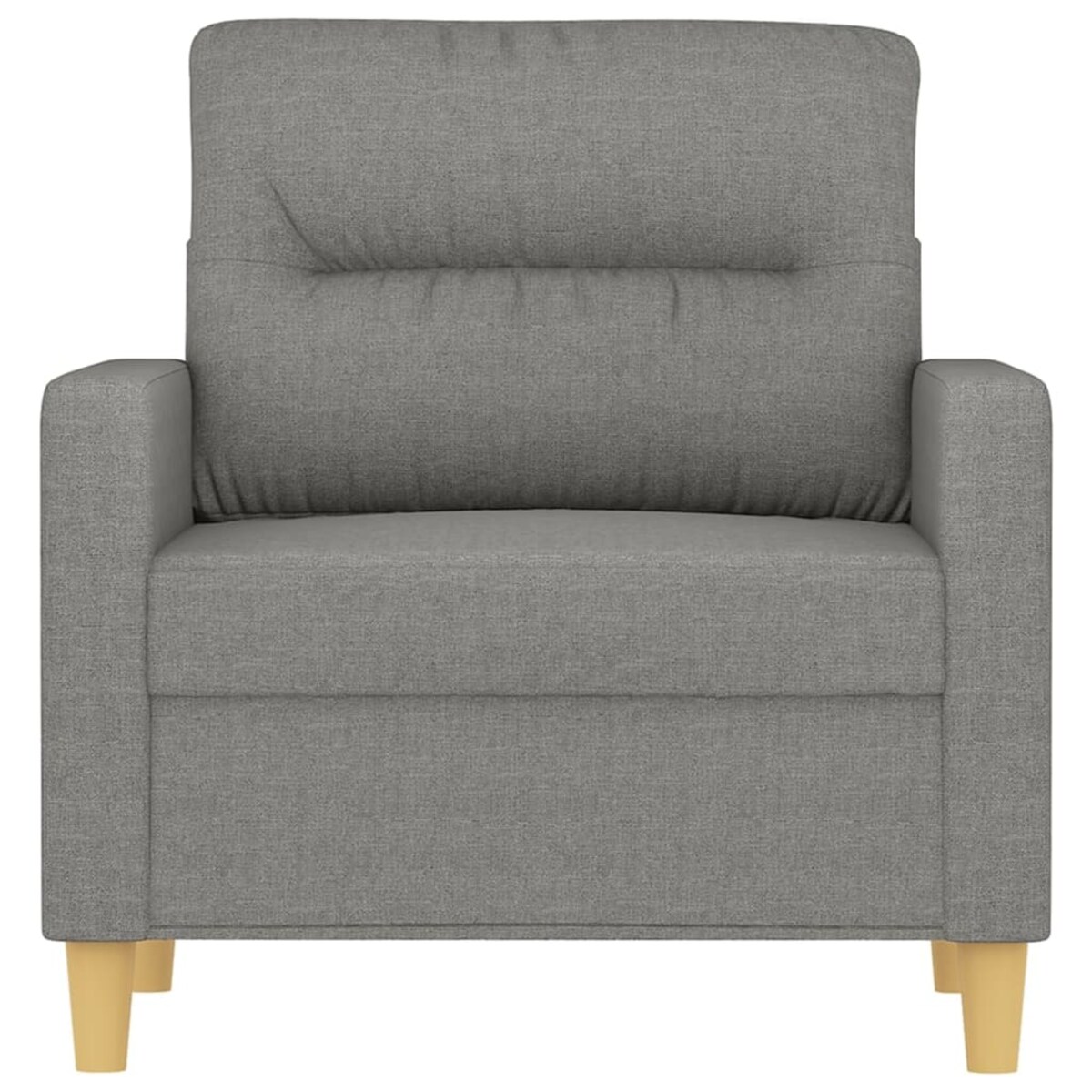 vidaXL Fotel, ciemnoszary, 60 cm, obity tkaniną