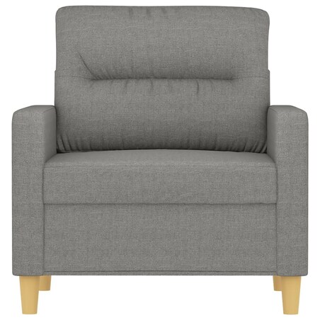 vidaXL Fotel, ciemnoszary, 60 cm, obity tkaniną
