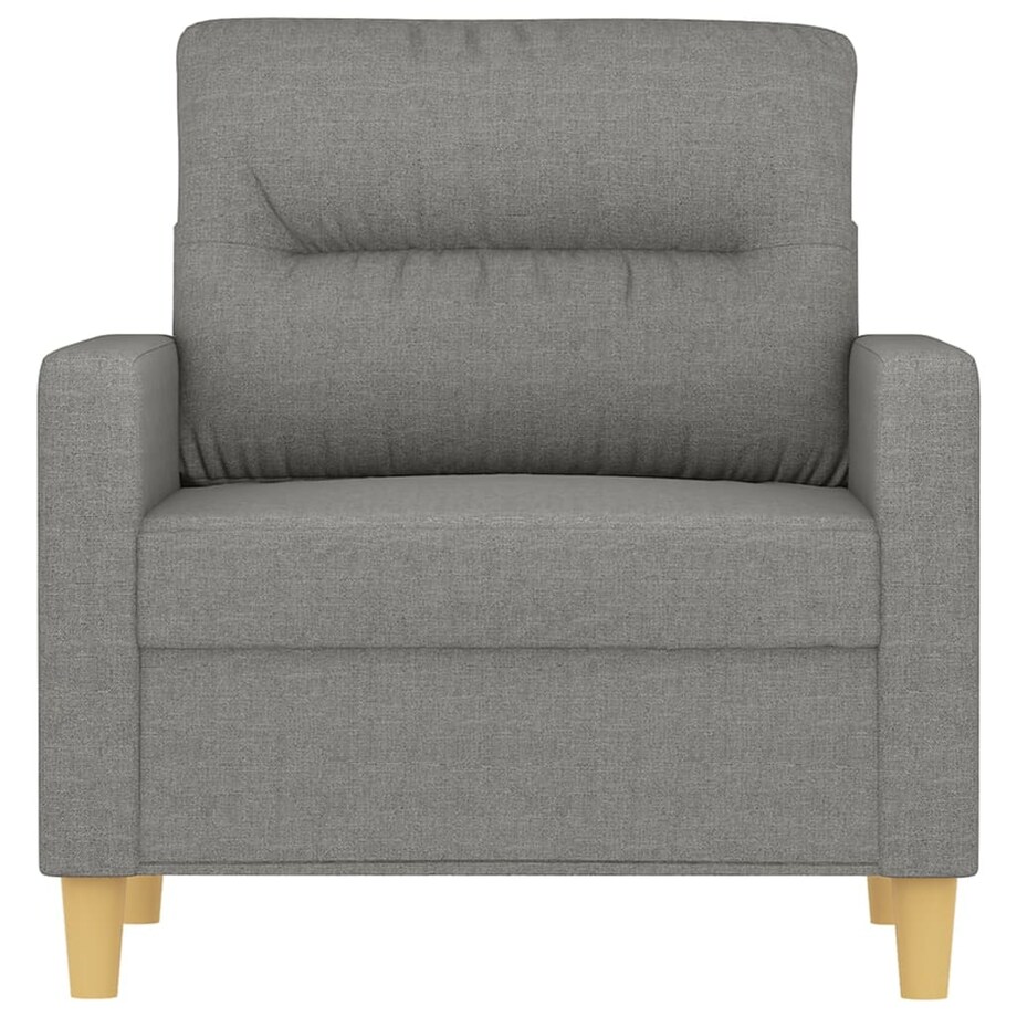 vidaXL Fotel, ciemnoszary, 60 cm, obity tkaniną