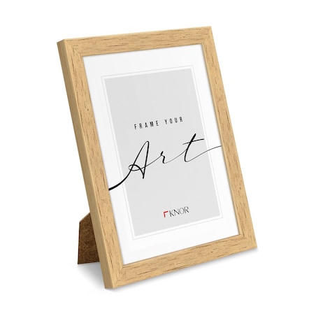 Ramki, 13x18 cm, ramka na zdjęcie, Knor - beżowe ramki do zdjęć i plakatów, dekor drewna