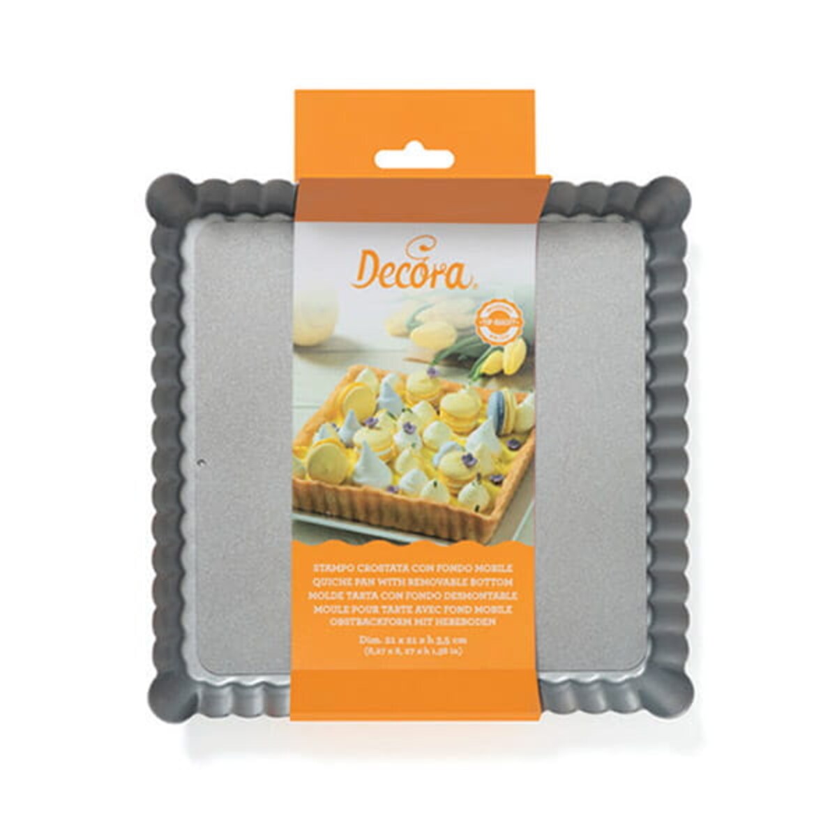 Forma do tarty z wyjmowanym dnem - kwadratowa / Decora
