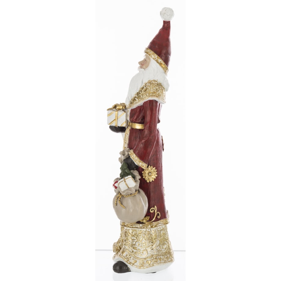 Figurka - Mikołaj z prezentami 35x12 cm