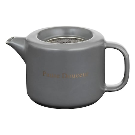 Zaparzacz, dzbanek do herbaty ceramiczny Belle Journée szary
