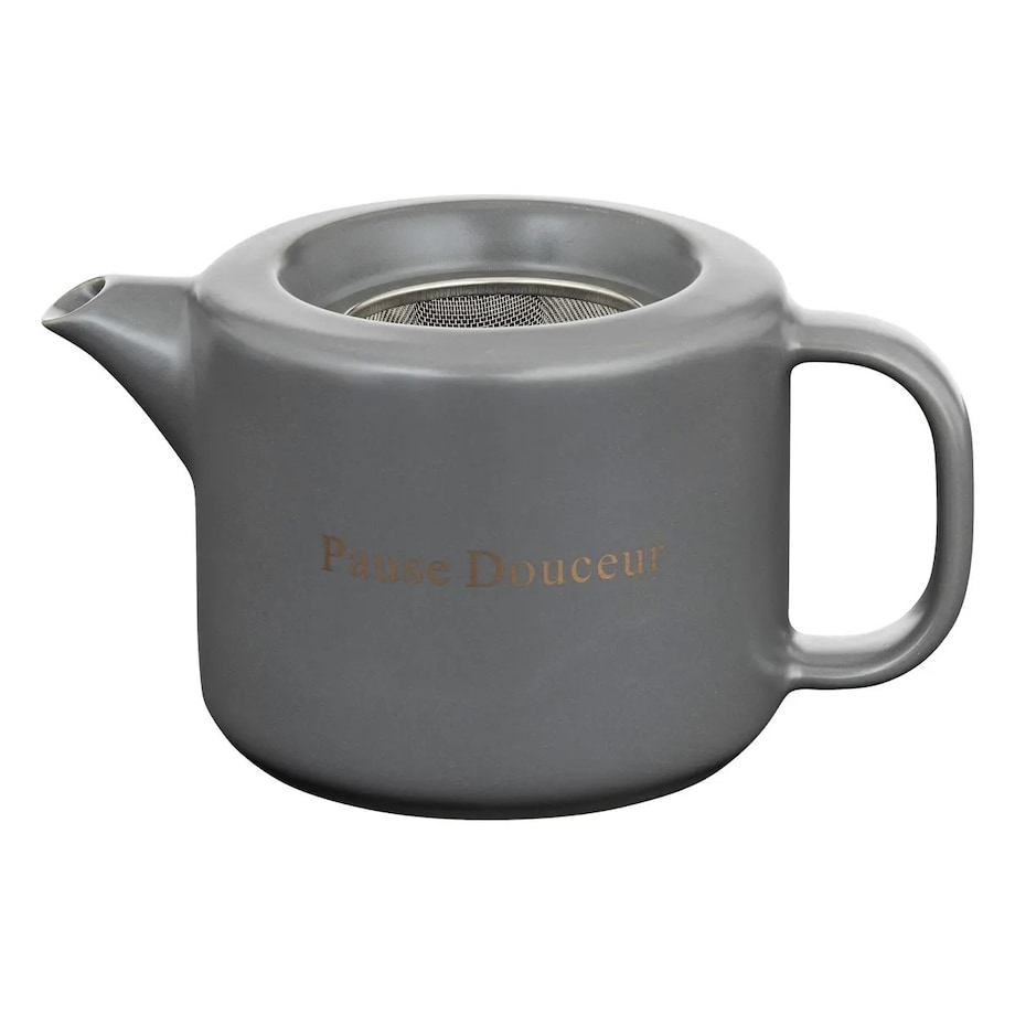 Zaparzacz, dzbanek do herbaty ceramiczny Belle Journée szary