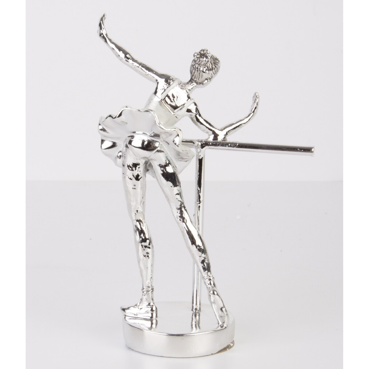 Dekoracja - baletnica 20,5x14x7 cm ISADORA srebrna