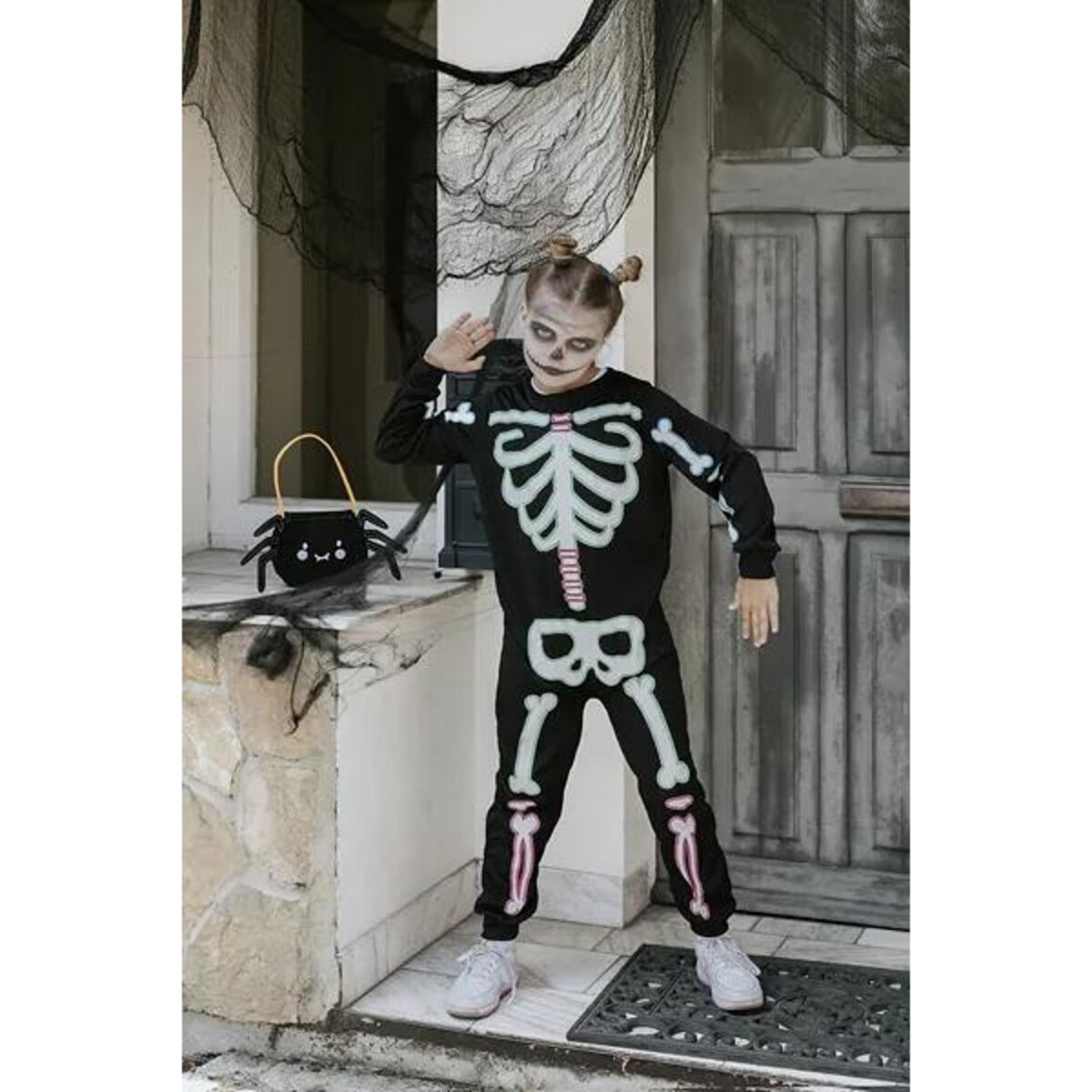 Strój dziecięcy Kościotrup, rozmiar 116-128