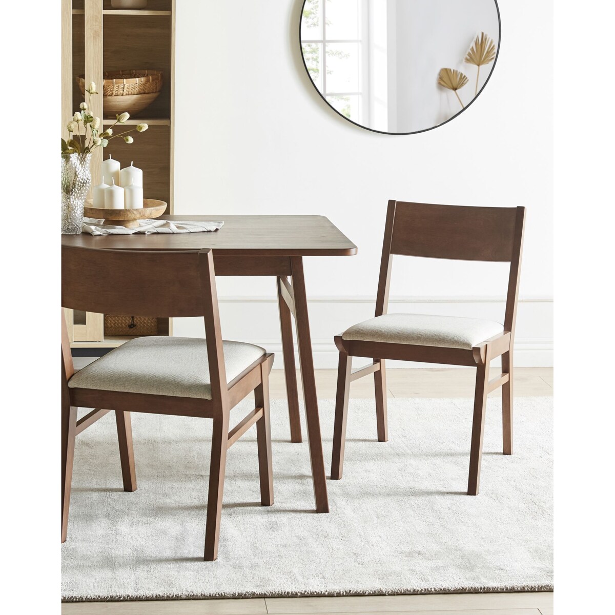 Zestaw 2 krzeseł do jadalni ENOLA Jasnobeżowy