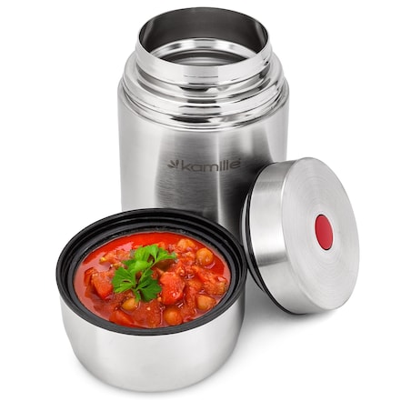 Stalowy termos obiadowy lunchbox lunch box na zupę obiad 0.5L KAMILLE