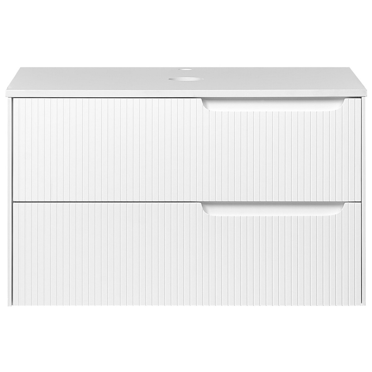 Szafka łazienkowa wisząca 80 x 52 cm biała QUINTELA