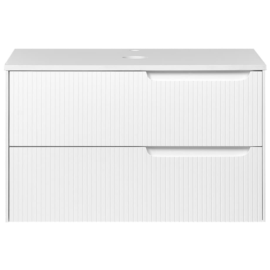 Szafka łazienkowa wisząca 80 x 52 cm biała QUINTELA