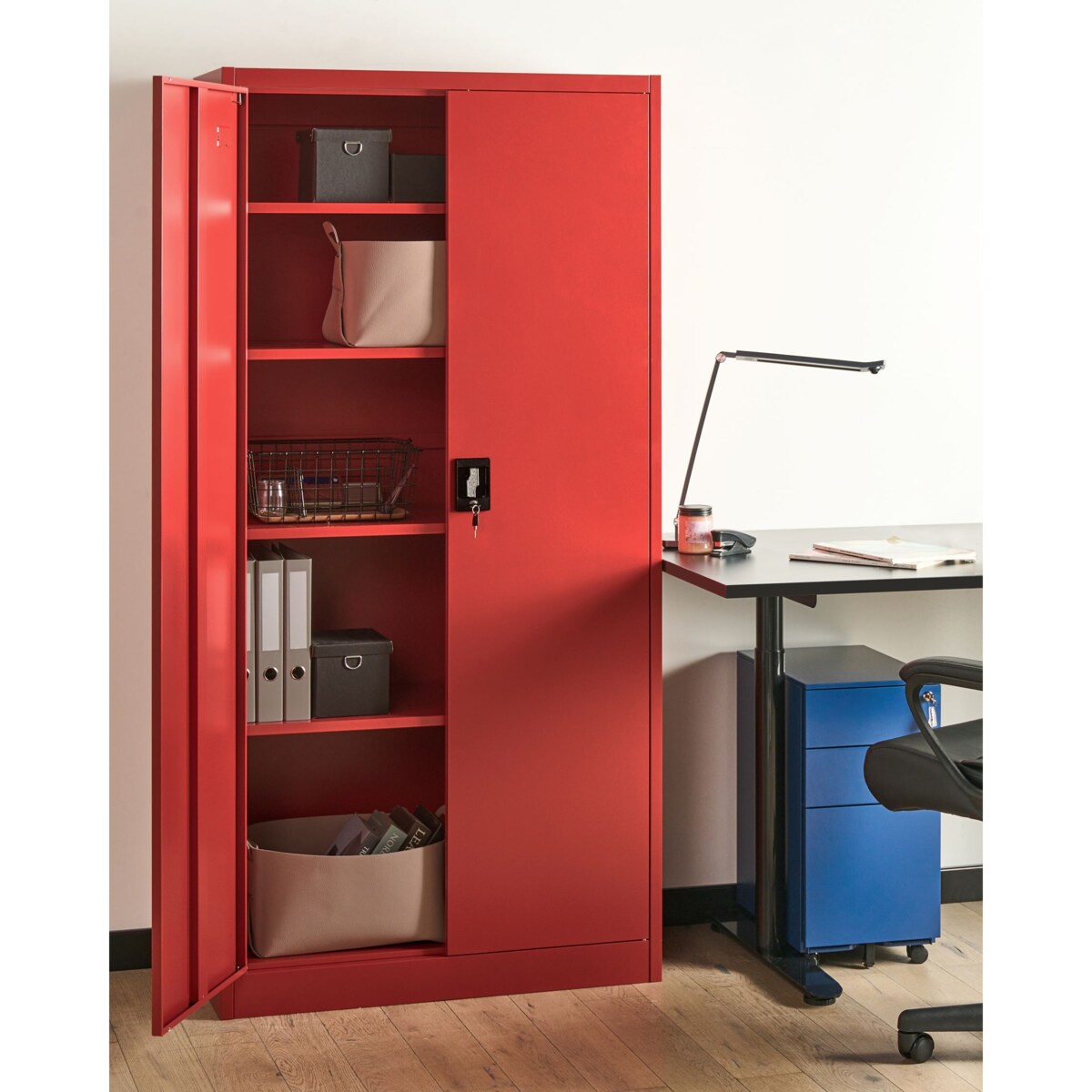 Szafka biurowa FELDSPAR Metal Czerwony