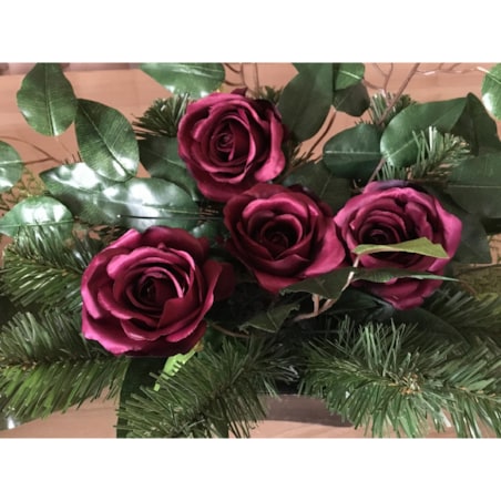 RÓŻA kwiaty sztuczne główka wyrobowa na stroik