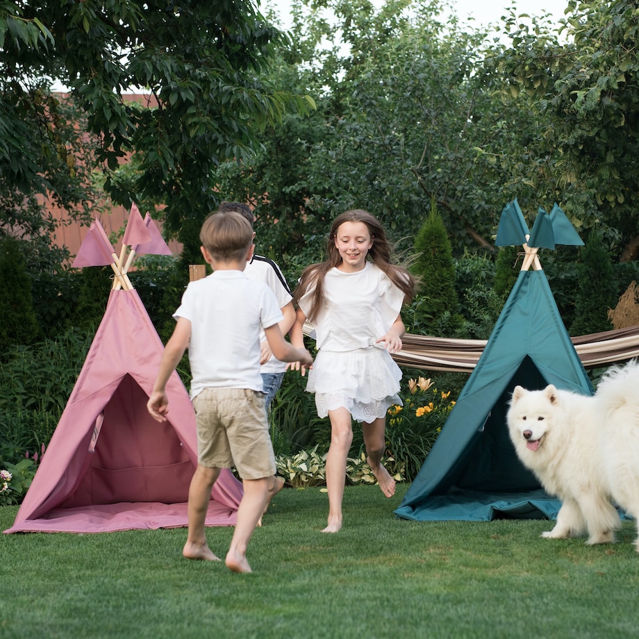 Wodoodporny namiot, tipi do ogrodu Dark Pink