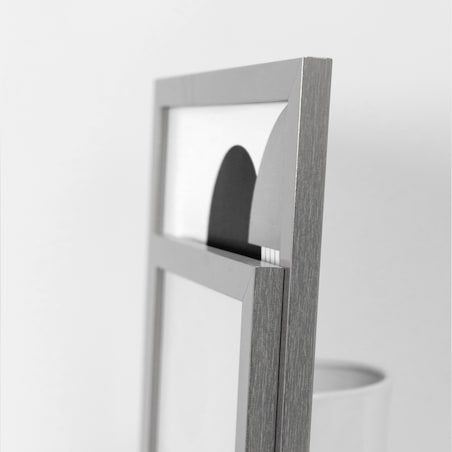 Srebrna ramka na zdjęcia 40x50 cm rama MDF ramki do zdjęć 50x40 cm srebrny FRAMAI®