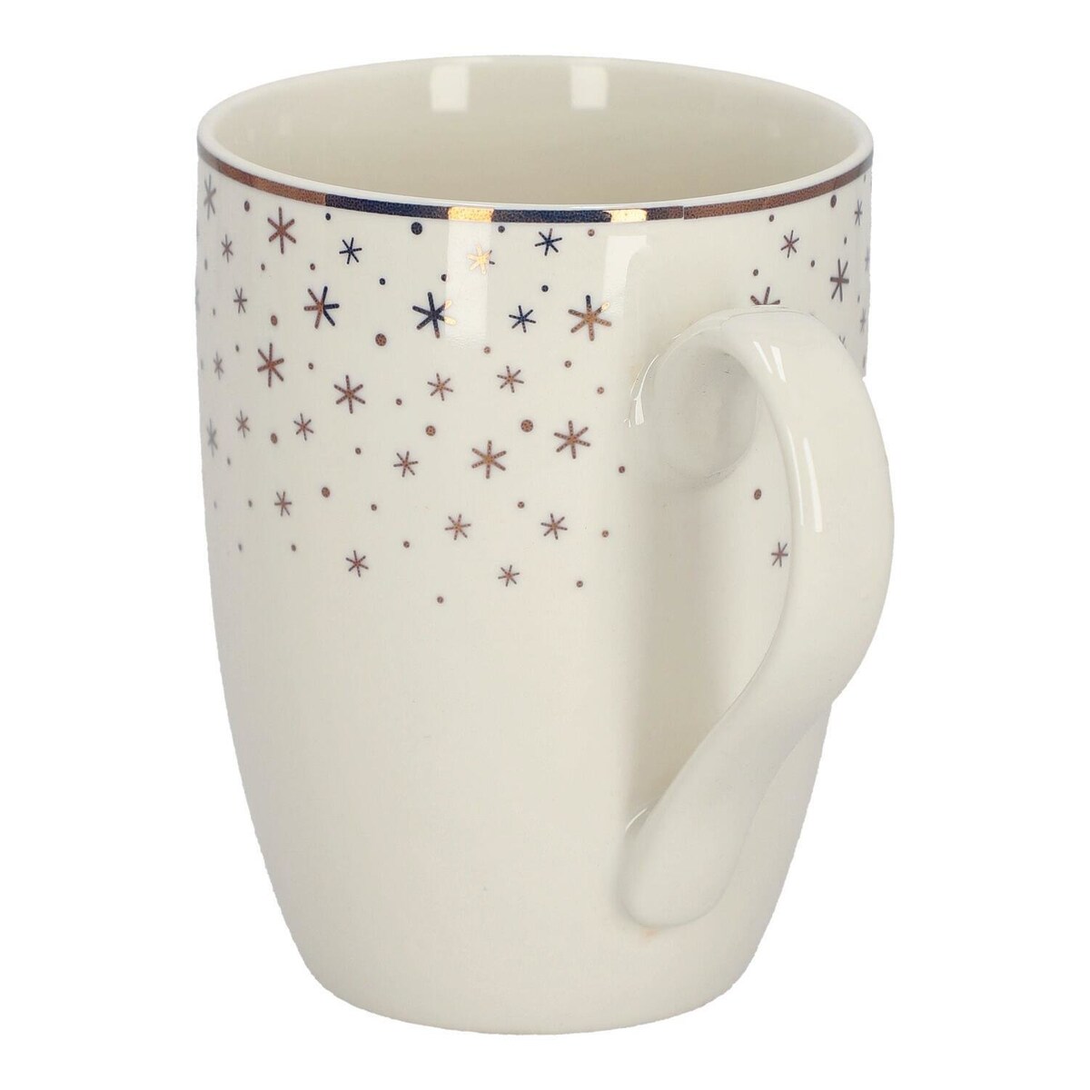 KUBEK PORCELANOWY Gwiazdki 320 ml NA ŚWIĘTA