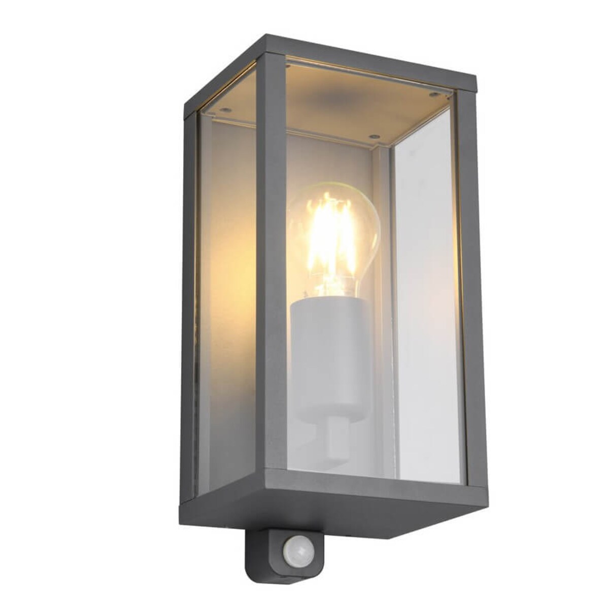 Elewacyjna lampa Garonne 201869142 Trio lampion z czujnikiem ruchu antracyt