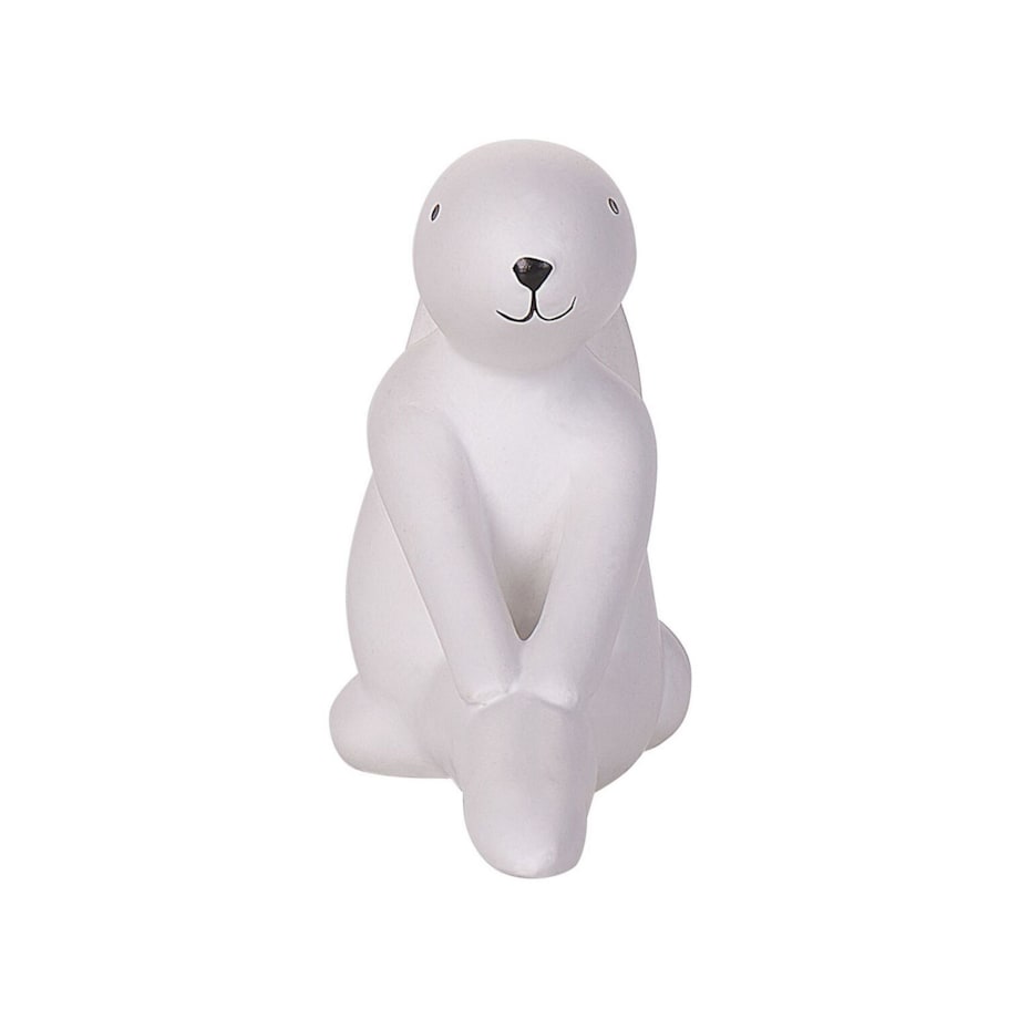 Zestaw 3 figurek dekoracyjnych zając biały BREST