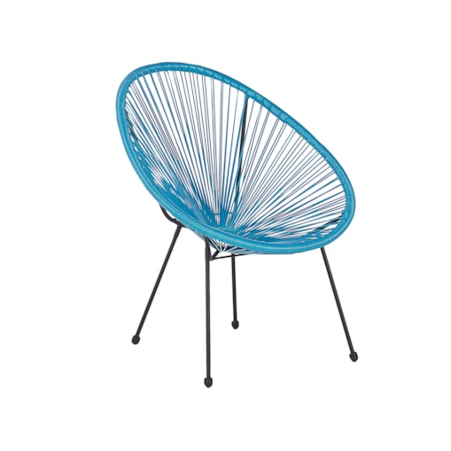 Krzesło z technorattanu niebieskie ACAPULCO II