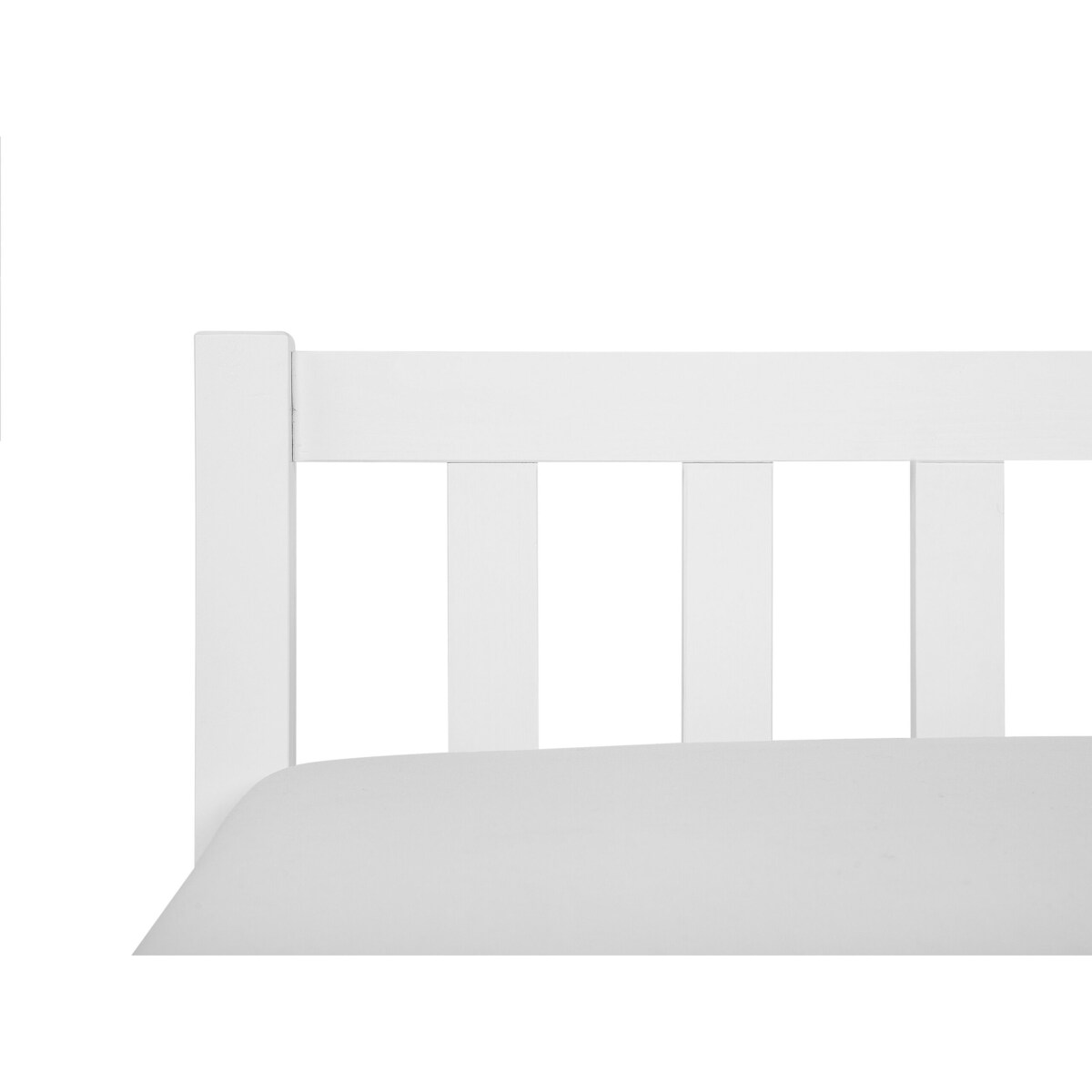 Łóżko drewniane 180 x 200 cm białe FLORAC