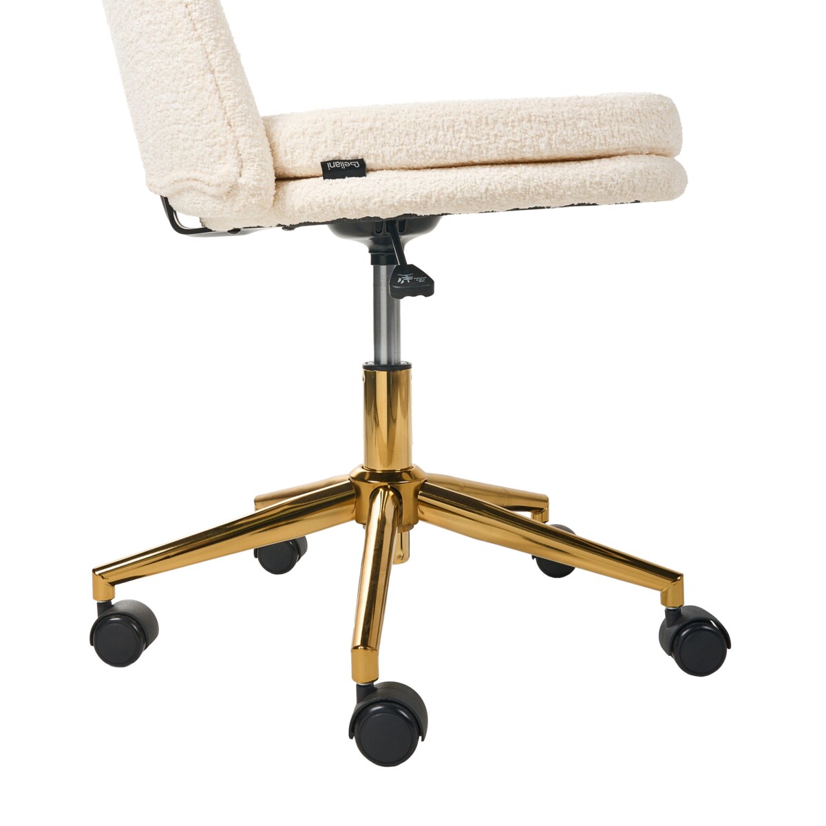 Krzesło obrotowe GRANBY Boucle Złamana biel