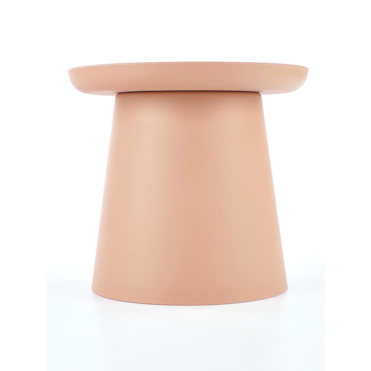 STOLIK KAWOWY Xena OKRĄGŁY 50x46 cm Z TWORZYWA różowy