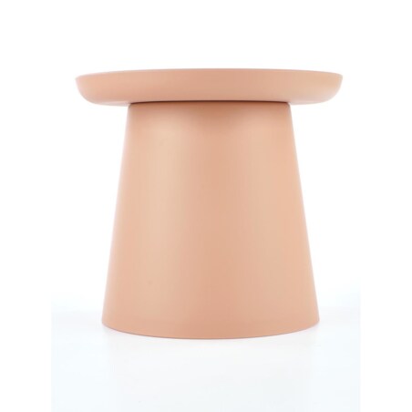 STOLIK KAWOWY Xena OKRĄGŁY 50x46 cm Z TWORZYWA różowy