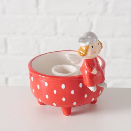 Świecznik z aniołkiem 10x9 cm