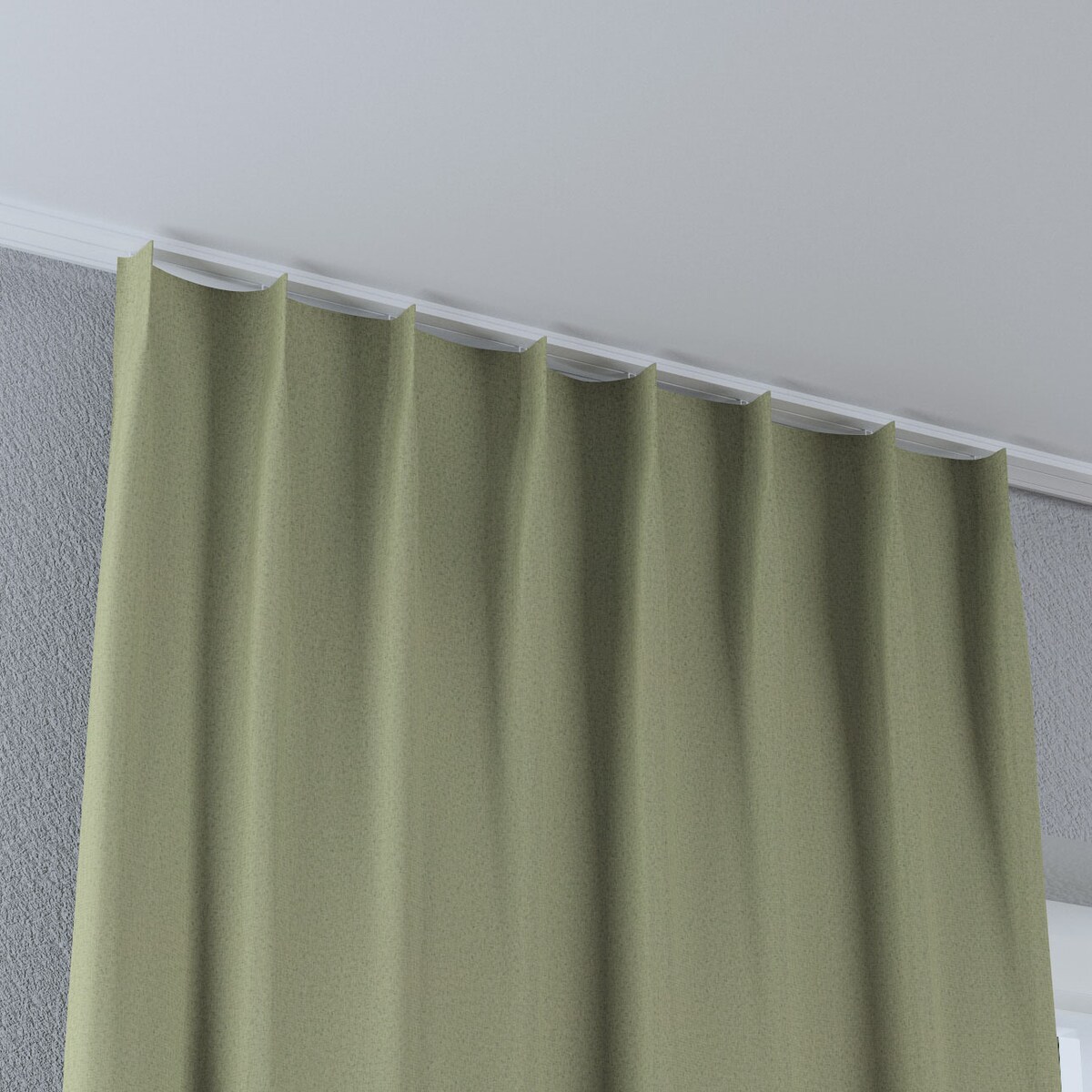 Zasłona na haczykach flex pojedynczych 130x245 zielony