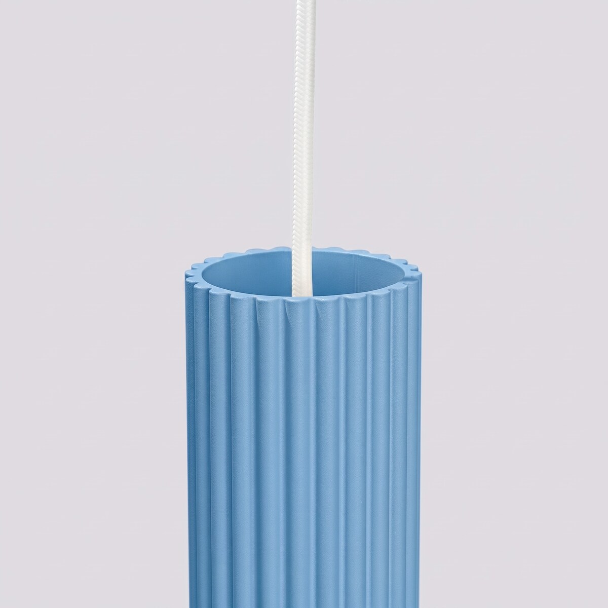 Lampa wisząca KARBON 1 błękitna