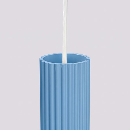 Lampa wisząca KARBON 1 błękitna
