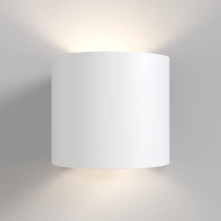 Lampa ścienna z kloszem kinkiet Rond C066WL-01W biały