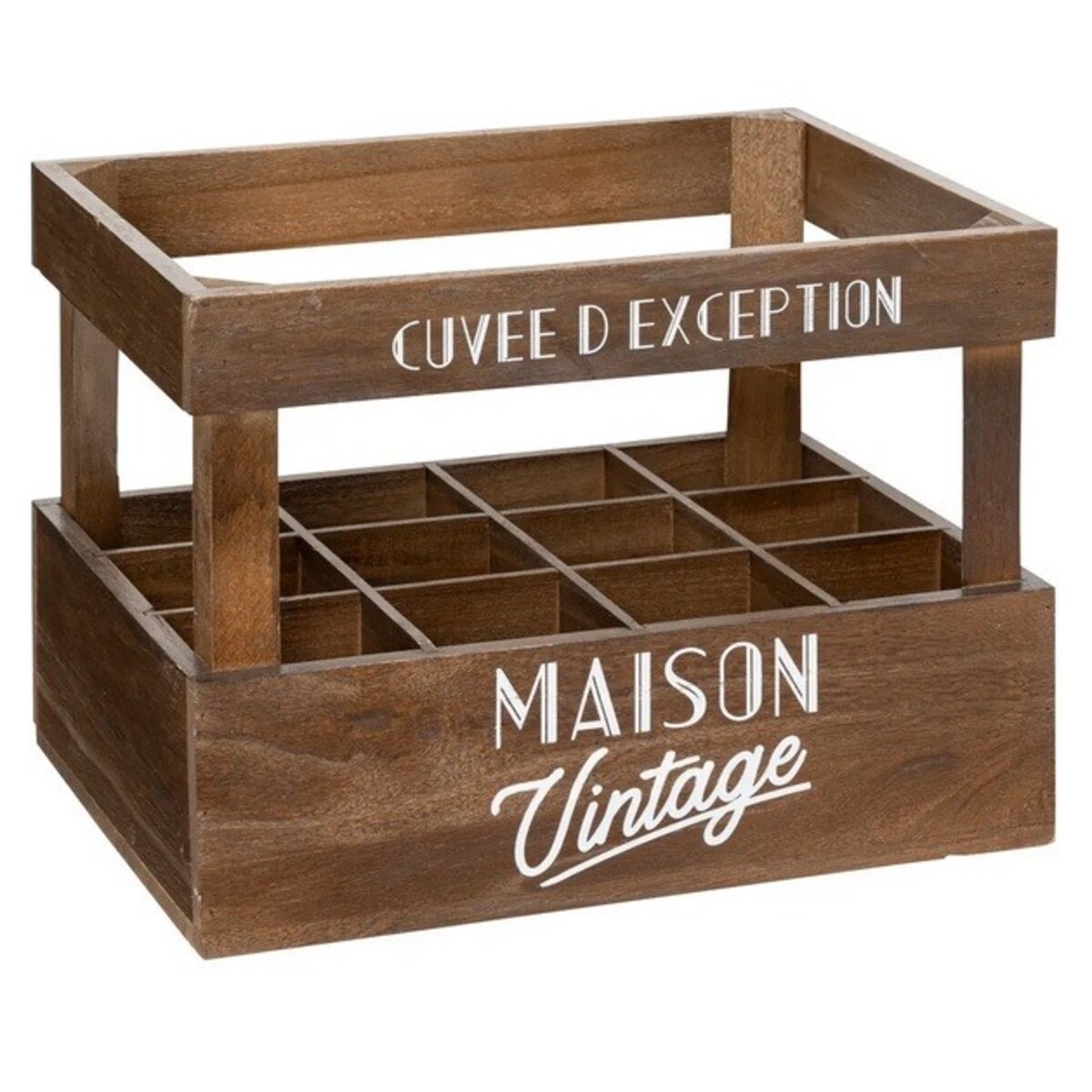 Skrzynka na butelki retro Maison