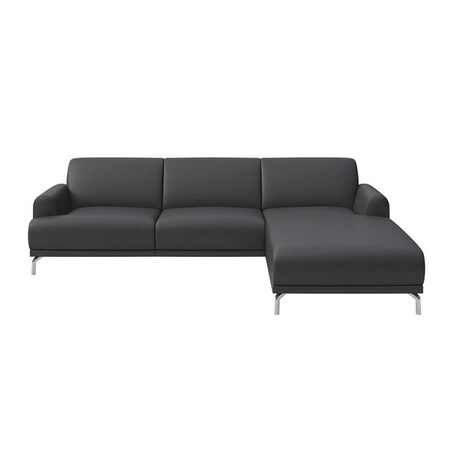 Sofa narożna Puzo ciemnoszara