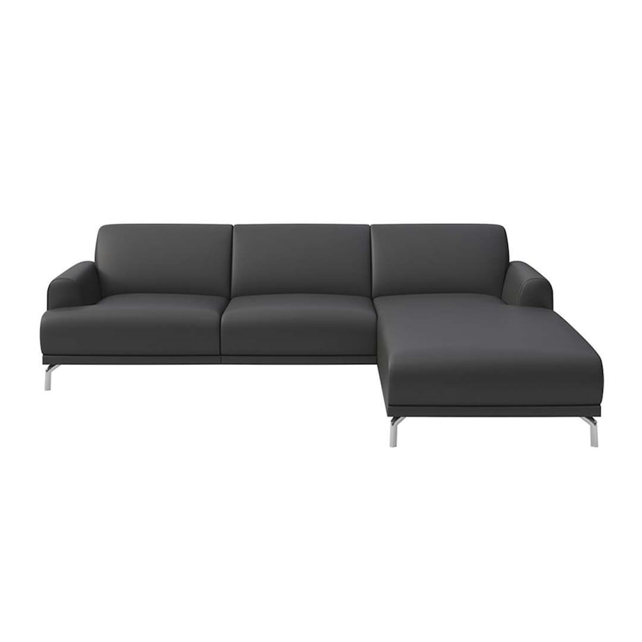 Sofa narożna Puzo ciemnoszara