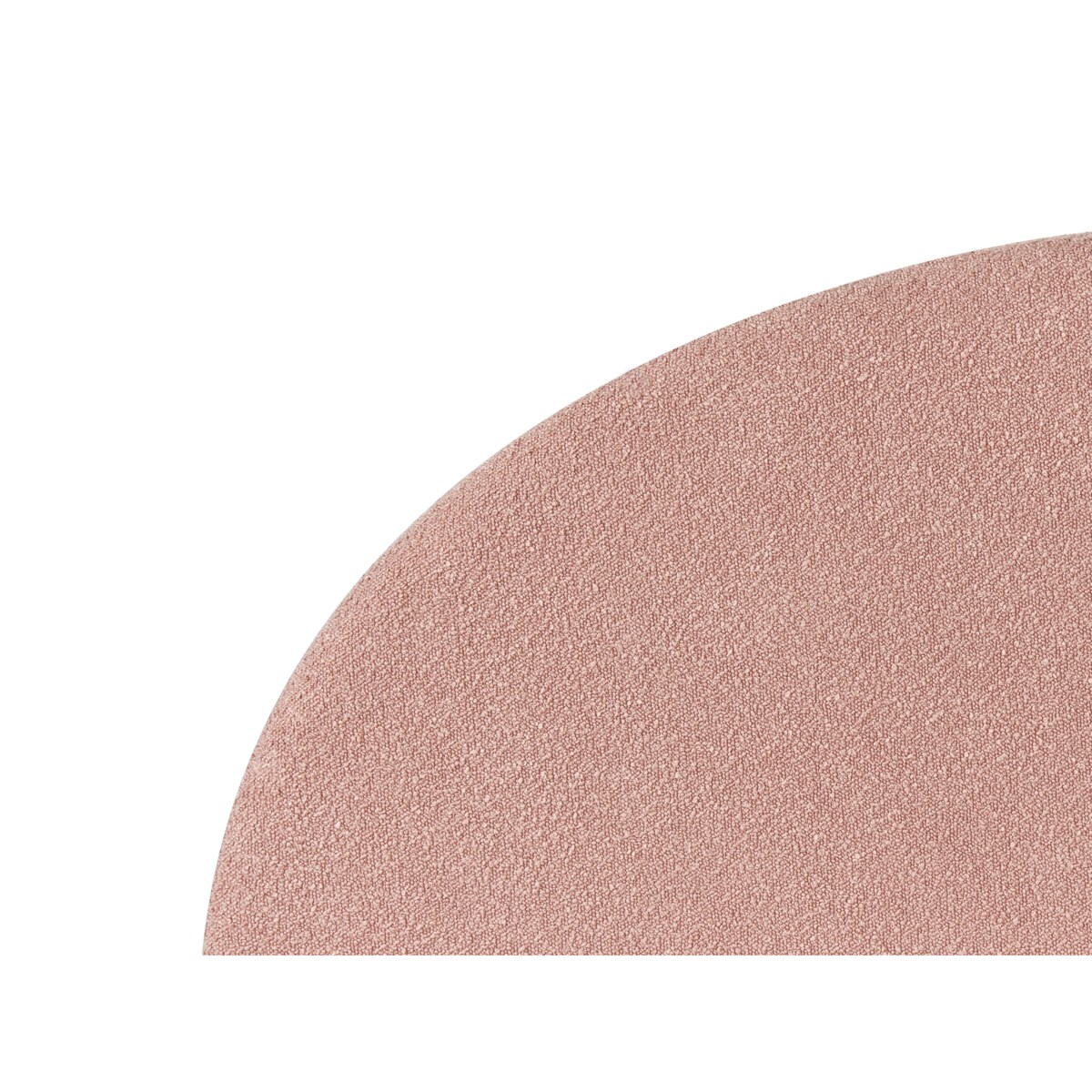 Łóżko z pojemnikiem Boucle VAUCLUSE 160 x 200 cm Pastelowy róż