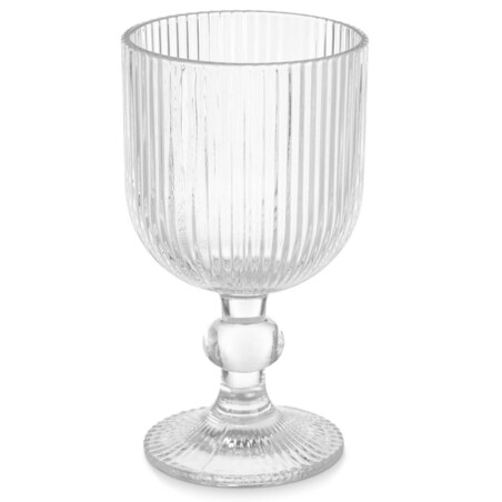 Kieliszek do wina w prążki, 260 ml, 6 sztuk